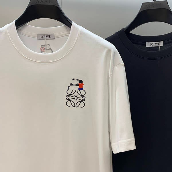 《大人気》ロエベ スナフジタ コラボ リラックスTシャツ 偽物 2色 loa00366